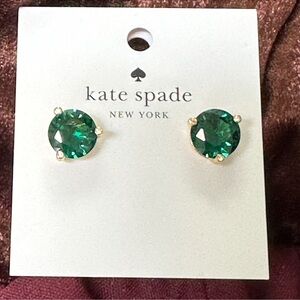 NWT Kate Spade New York Gumdrops Studs Earrings in Emerald
